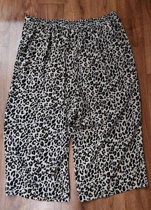 💛💛💛красивые женские леопардовые укороченные брюки, штаны, кюлоты george💛💛💛3 фото