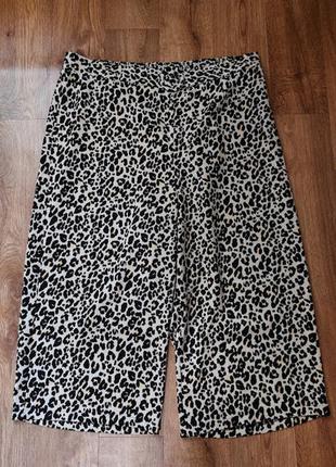 💛💛💛красивые женские леопардовые укороченные брюки, штаны, кюлоты george💛💛💛7 фото