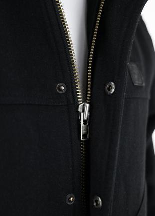 Anerkjendt вовняна куртка з вставками з еко-шкіри7 фото