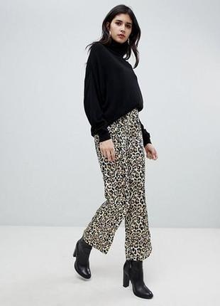 💛💛💛красивые женские леопардовые укороченные брюки, штаны, кюлоты george💛💛💛1 фото