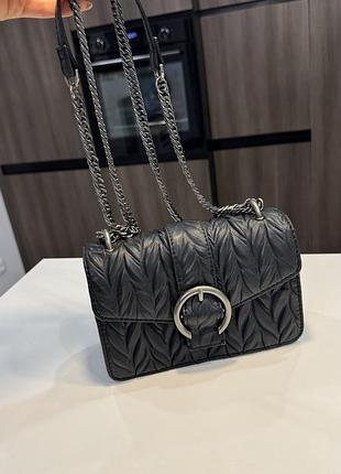 Сумка крос боді zara чорна