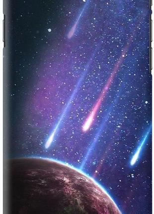 Силиконовый чехол бампер fts для apple iphone 7/8 с дизайном космос звездопад1 фото