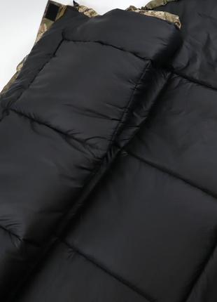 Спальник зимний до -20° спальный мешок зимний широкий 85*205см с капюшоном спальник одеяло пиксель4 фото