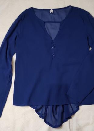 Блузка темно-синя