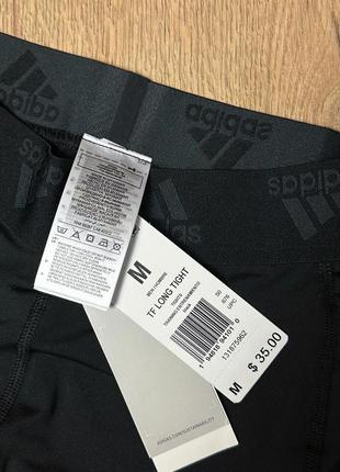 Мужские компрессионные брюки adidas techfit оригинал новые черные5 фото