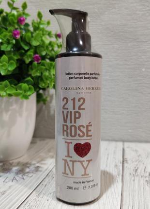 Парфюмированный лосьон для тела в стиле carolina herrera 212 vip rose love ny brand collection 200 мл