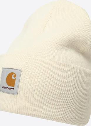 Шапка унисекс кархарт белая. шапка carhartt акриловая, универсальный размер