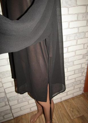 Черная блуза накидка большого размера zizzy8 фото