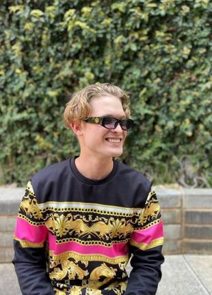 Zara унісекс світшот светр в стилі versace туніка4 фото