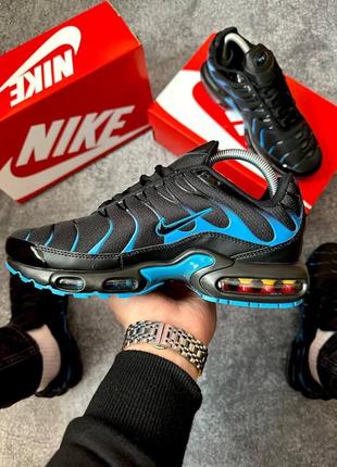 Nike air max plus tn black blue4 фото