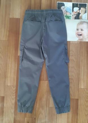 Стильные серые брюки карго для мальчиков matalan boys 6лет8 фото