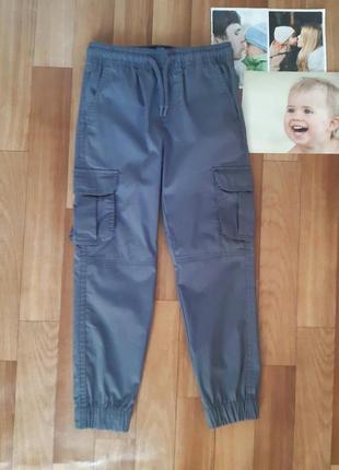 Стильные серые брюки карго для мальчиков matalan boys 6лет4 фото