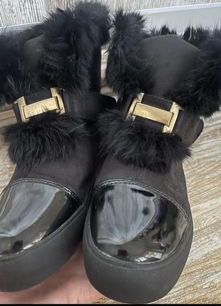 Неймовірно круті , легкі та теплі зимові чоботи з натуральним хутром 38. маломірять!1 фото