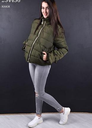 Дута куртка різні кольори та розміри на рукавах рюші