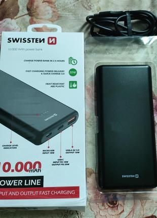 Повербанк swissten power line 10000 mah1 фото