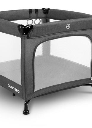 Детский манеж caretero quadra graphite