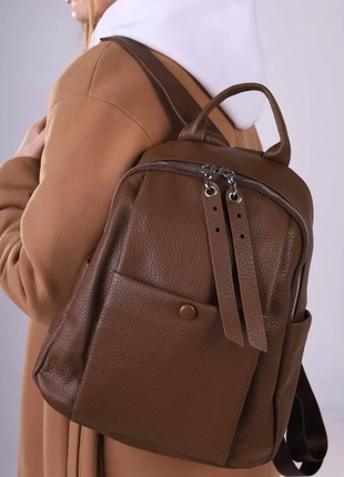 Рюкзак жіночий коричневий код 7-073