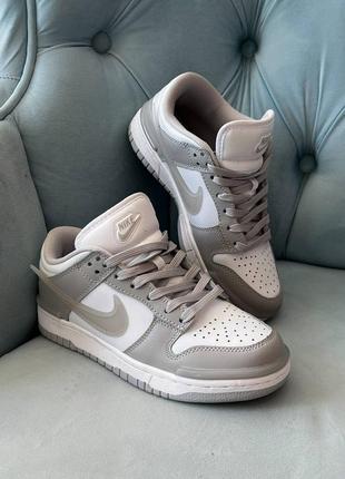 Женские кроссовки nike dunk low twist silver