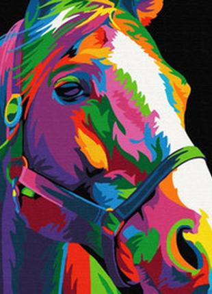 Картина по номерам радужный скакун