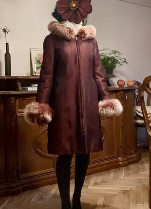 Зимове пальто з хутром, дуже тепле2 фото