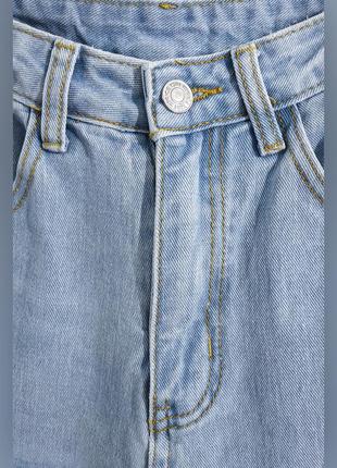 Джинсы широкие с высокой посадкой shein denim jeans2 фото