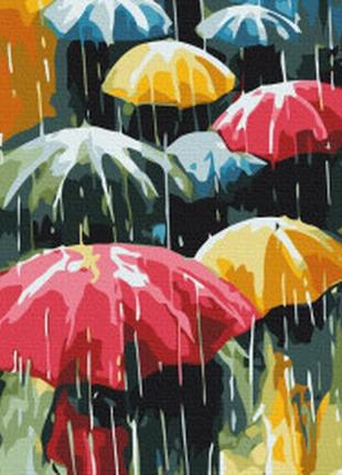 Картина за номерами "кольоровий дощ"