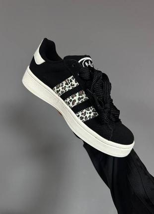 Кроссовки adidas campus “black/leopard”5 фото