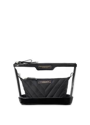 Набір косметичок victoria's secret 2-piece makeup bag2 фото