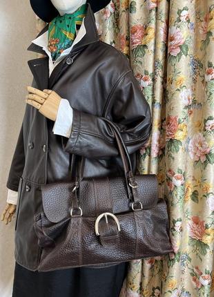 Бичья кожа100%, коричневая сумка,люкс бренд,max & co,max mara