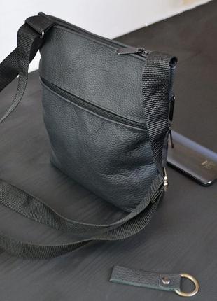 Мужская сумка из натуральной кожи, мессенджер, борсетка, планшетка6 фото
