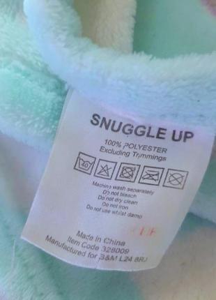 Супермягкое флисовое одеяло,плед,полотенце  с капюшоном для девочек snuggle up единорог4 фото