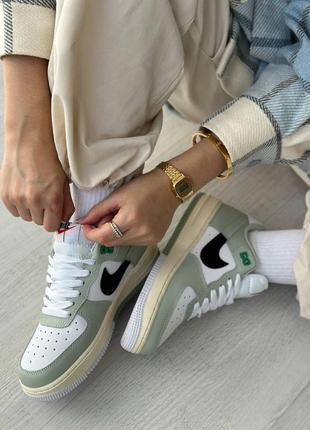 Женские кроссовки nike airforce 1 low olive6 фото