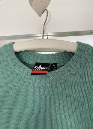 Стильный свитер kickers свитер кофта джемпер пуловер свитшот лонгслив вязаный новый xs...
