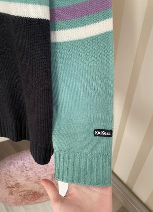 Стильный свитер kickers свитер кофта джемпер пуловер свитшот лонгслив вязаный новый xs...