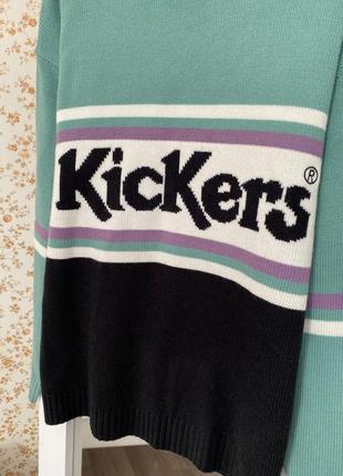 Стильный свитер kickers свитер кофта джемпер пуловер свитшот лонгслив вязаный новый xs...