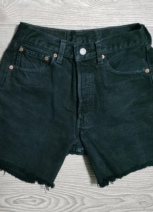 Шорты джинсовые levi strauss с необработанным краем1 фото