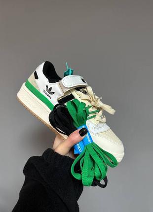 Кросівки adidas forum ´84 beige / green2 фото