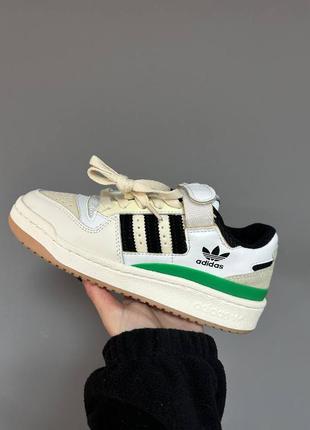 Кросівки adidas forum ´84 beige / green6 фото