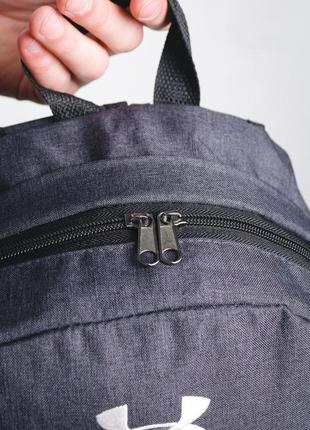 Рюкзак чоловічий жіночий under armour для ноутбука міський спортивний темно-сірий портфель сумка андер армор5 фото