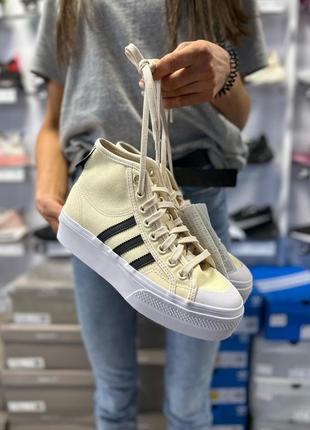 Жіночі оригінальні кросівки adidas nizza platform mid w h00641