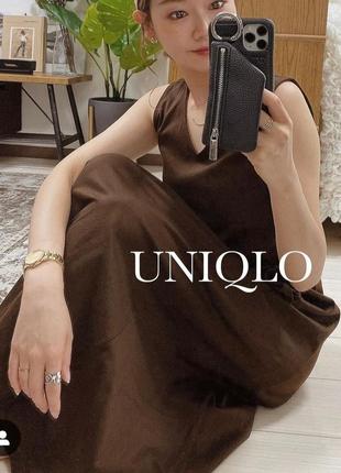 Длинное макси платье uniqlo4 фото