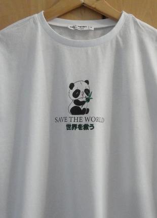 Супер брендова футболка бавовна панда2 фото