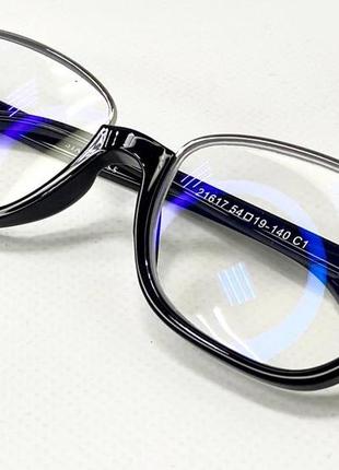 Корректирующие очки для зрения женские бабочки в пластиковой оправе дужки на флексах3 фото