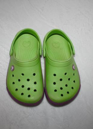 Кроксы фирмы crocs размер j2 по стельке 20,5-21 см. (наш 32-33)