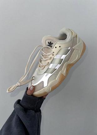 Кроссовки adidas niteball 2.0 « light beige » premium3 фото