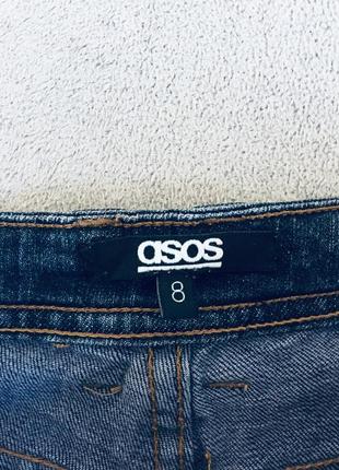 Якісні котонові джинси/ сині/сигаретки asos9 фото