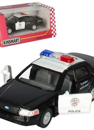 Модель легковая  5" kt5327w ford crown victoria police метал.инерц.откр.дв.1:42 кор./96/