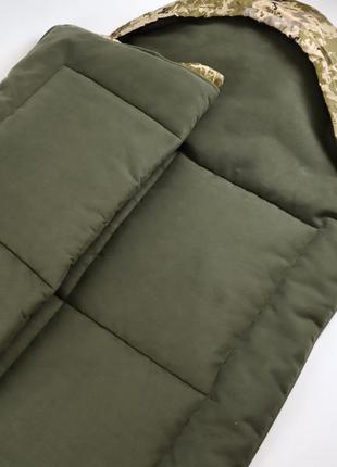 Спальник зимний тактический армейский с флисом до -40 пиксель .спальный мешок одеяло туристический зима2 фото