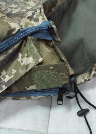 Спальник зимний тактический армейский с флисом до -40 пиксель .спальный мешок одеяло туристический зима6 фото