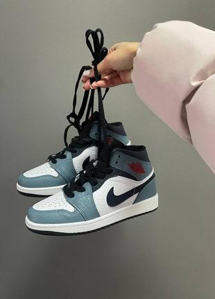 Кроссовки nike air jordan 1 retro «&nbsp;paper blue&nbsp;»